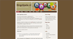 Desktop Screenshot of bingospele.nl