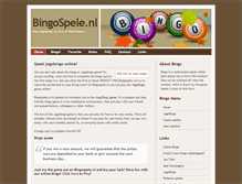 Tablet Screenshot of bingospele.nl